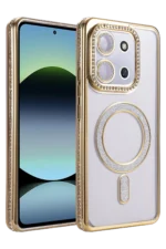 Uray store Xiaomi Redmi 15C 4G Joke Simli Magneticsafe Kılıf - Gold