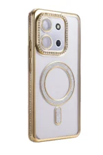 Uray store Xiaomi Redmi 15C 4G Joke Simli Magneticsafe Kılıf - Gold - Görsel 3
