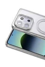 Uray store Xiaomi Redmi 15C 4G Joke Simli Magneticsafe Kılıf - Gümüş - Görsel 2