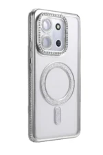 Uray store Xiaomi Redmi 15C 4G Joke Simli Magneticsafe Kılıf - Gümüş - Görsel 3