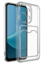 Uray store Xiaomi Redmi 15C 4G Kılıf Kart Şeffaf Silikon - Şeffaf