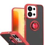 Uray store Xiaomi Redmi 15C 4G Montreal Yüzüklü Silikon Kapak - Kırmızı
