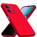 Uray store Xiaomi Redmi 15C 4G Nano içi Kadife Silikon - Kırmızı