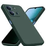 Uray store Xiaomi Redmi 15C 4G Nano içi Kadife Silikon - Koyu Yeşil