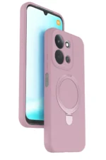 Uray store Xiaomi Redmi 15C 4G Regal Magsafe Standlı Kapak - Açık Pembe
