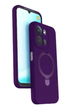 Uray store Xiaomi Redmi 15C 4G Regal Magsafe Standlı Kapak - Derin Mor - Görsel 2