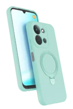 Uray store Xiaomi Redmi 15C 4G Regal Magsafe Standlı Kapak - Su Yeşili - Görsel 2