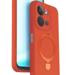 Uray store Xiaomi Redmi 15C 4G Regal Magsafe Standlı Kapak - Turuncu