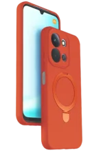 Uray store Xiaomi Redmi 15C 4G Regal Magsafe Standlı Kapak - Turuncu