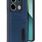 Uray store Xiaomi Redmi 15C 4G Sara Kartvizitli Deri Kılıf - Lacivert