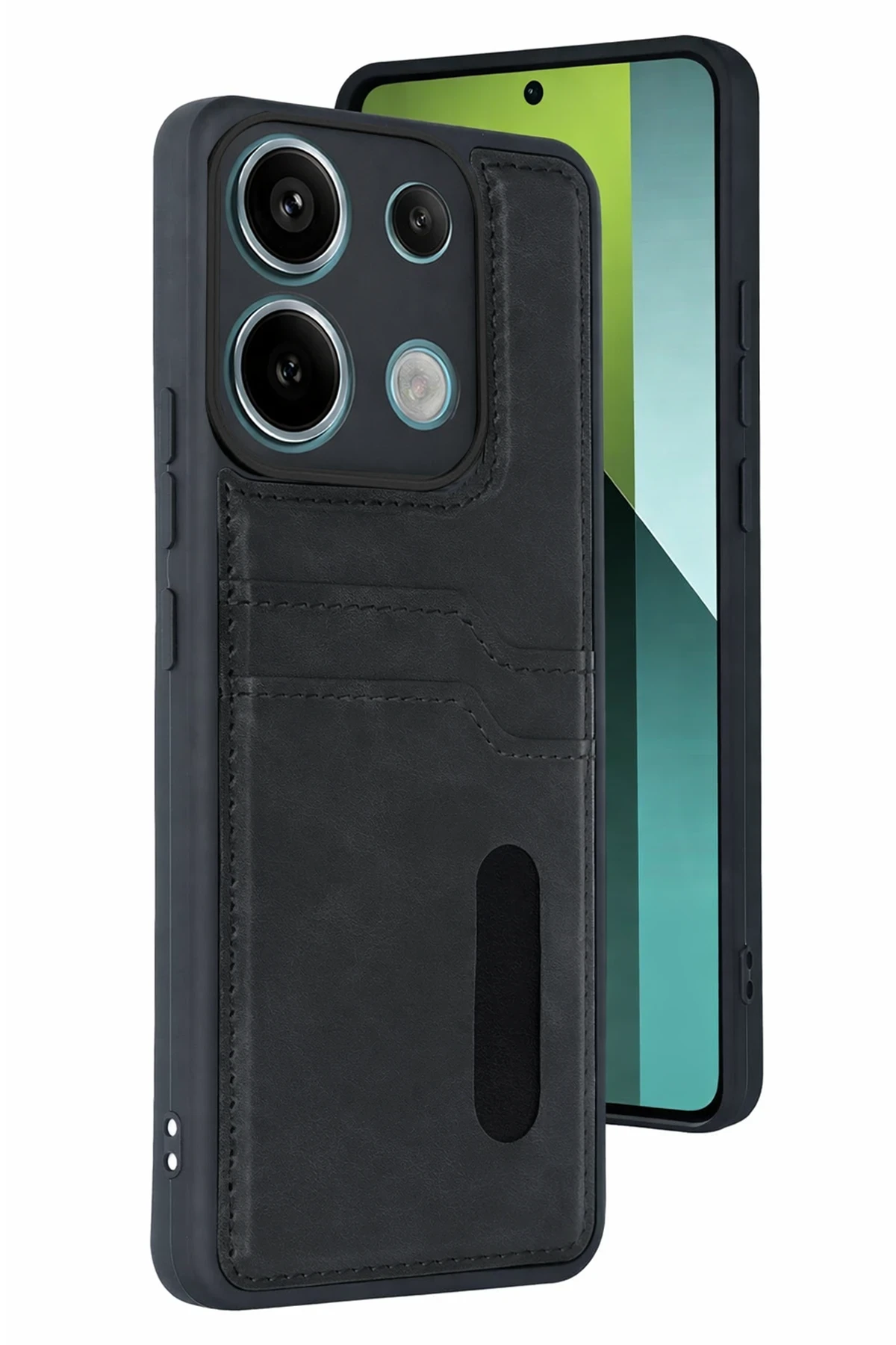 newface-xiaomi-redmi-15c-4g-sara-kartvizitli-deri-kilif-siyah-default Uray store Xiaomi Redmi 15C 4G Sara Kartvizitli Deri Kılıf - Siyah - Görsel 1