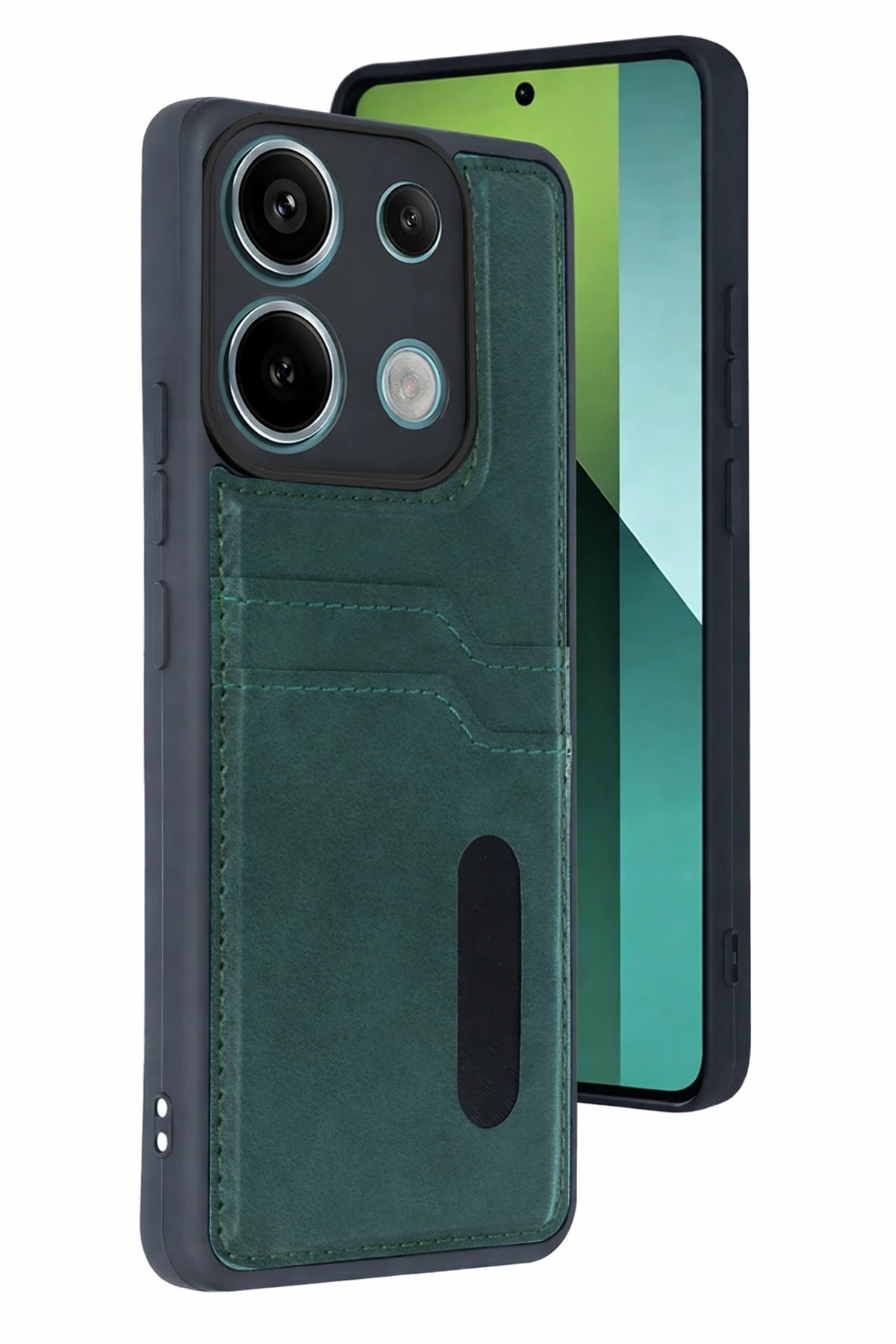 newface-xiaomi-redmi-15c-4g-sara-kartvizitli-deri-kilif-yesil-default Uray store Xiaomi Redmi 15C 4G Sara Kartvizitli Deri Kılıf - Yeşil - Görsel 1