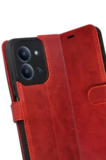 Uray store Xiaomi Redmi 15C 4G Trend S Plus Kapaklı Kılıf - Kırmızı - Görsel 3