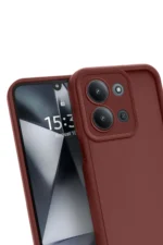 Uray store Xiaomi Redmi 15C 4G Viera Silikon - Bordo - Görsel 3