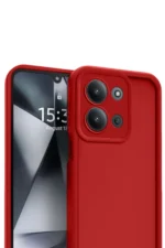 Uray store Xiaomi Redmi 15C 4G Viera Silikon - Kırmızı - Görsel 2