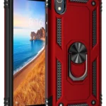 Uray store Xiaomi Redmi 7A Kılıf Sofya Yüzüklü Silikon Kapak - Kırmızı