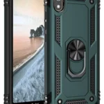 Uray store Xiaomi Redmi 7A Kılıf Sofya Yüzüklü Silikon Kapak - Yeşil