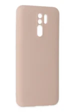 Uray store Xiaomi Redmi 9 Kılıf Nano içi Kadife Silikon - Pudra - Görsel 2