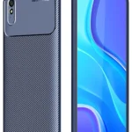 Uray store Xiaomi Redmi 9A Kılıf Auto Focus Karbon Kapak - Lacivert