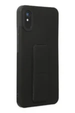 Uray store Xiaomi Redmi 9A Kılıf Mega Standlı Silikon - Siyah - Görsel 2