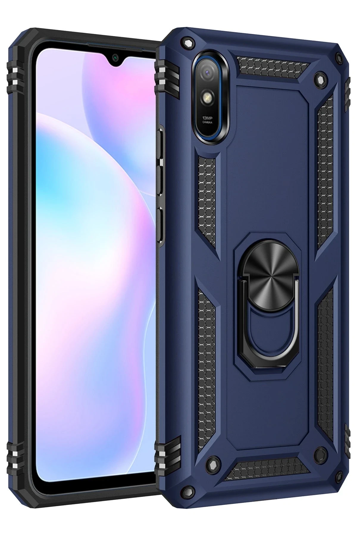 newface-xiaomi-redmi-9a-kilif-sofya-yuzuklu-silikon-kapak-lacivert-default Uray store Xiaomi Redmi 9A Kılıf Sofya Yüzüklü Silikon Kapak - Lacivert - Görsel 1