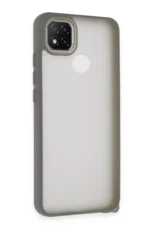Uray store Xiaomi Redmi 9C Kılıf Elegant Kapak - Titan Gri