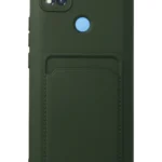Uray store Xiaomi Redmi 9C Kılıf Kelvin Kartvizitli Silikon - Koyu Yeşil