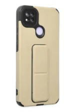 Uray store Xiaomi Redmi 9C Kılıf Mega Standlı Silikon - Gold - Görsel 2