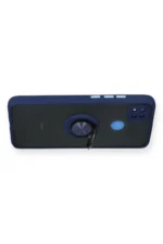 Uray store Xiaomi Redmi 9C Kılıf Montreal Yüzüklü Silikon Kapak - Lacivert - Görsel 3