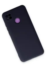 Uray store Xiaomi Redmi 9C Kılıf Nano içi Kadife Silikon - Lacivert - Görsel 2