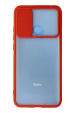 Uray store Xiaomi Redmi 9C Kılıf Palm Buzlu Kamera Sürgülü Silikon - Kırmızı - Görsel 3