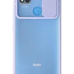 Uray store Xiaomi Redmi 9C Kılıf Palm Buzlu Kamera Sürgülü Silikon - Lila