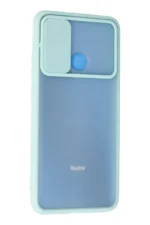 Uray store Xiaomi Redmi 9C Kılıf Palm Buzlu Kamera Sürgülü Silikon - Turkuaz - Görsel 3