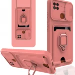 Uray store Xiaomi Redmi 9C Kılıf Zuma Kartvizitli Yüzüklü Silikon - Pembe