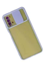 Uray store Xiaomi Redmi 9T Kılıf Palm Buzlu Kamera Sürgülü Silikon - Lila - Görsel 2