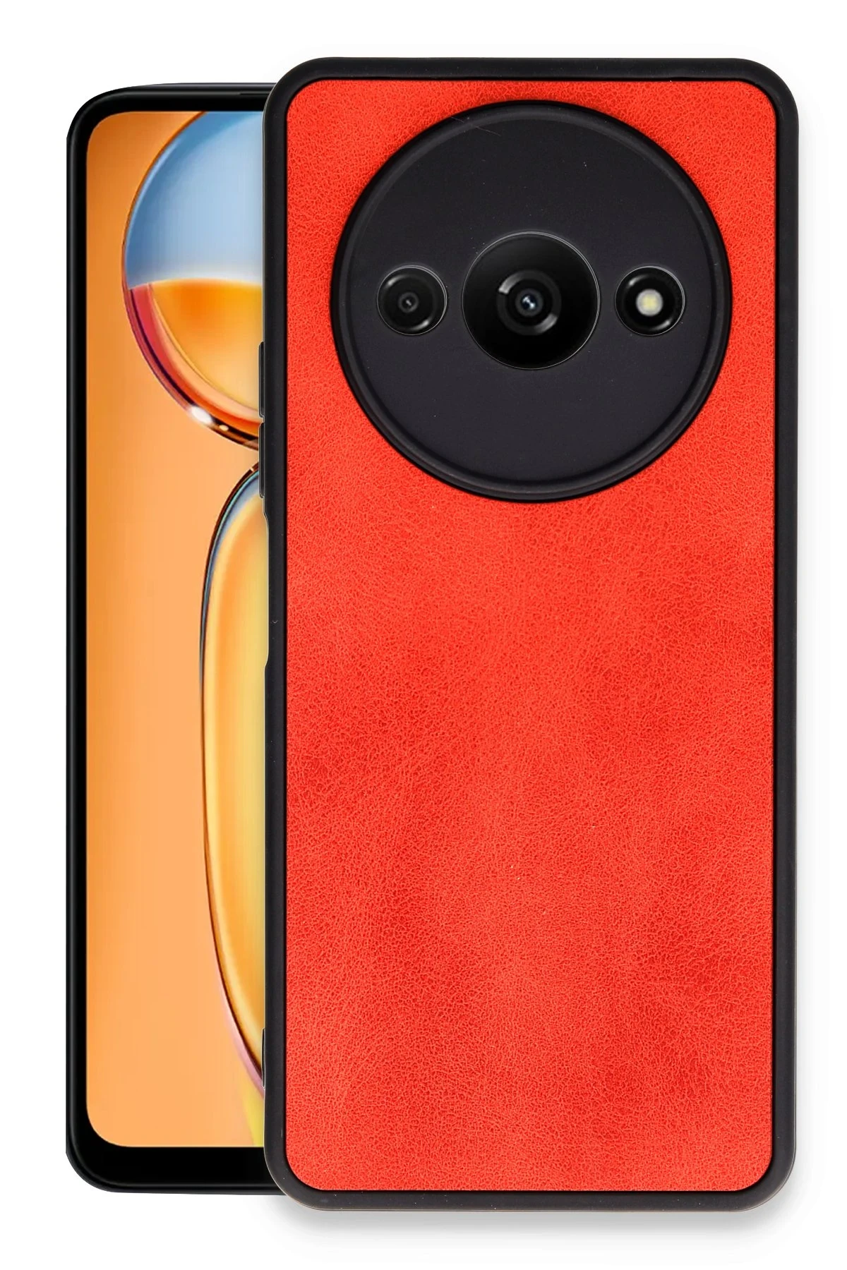newface-xiaomi-redmi-a3-4g-kilif-aras-deri-kapak-kirmizi-default Uray store Xiaomi Redmi A3 4G Kılıf Aras Deri Kapak - Kırmızı - Görsel 1