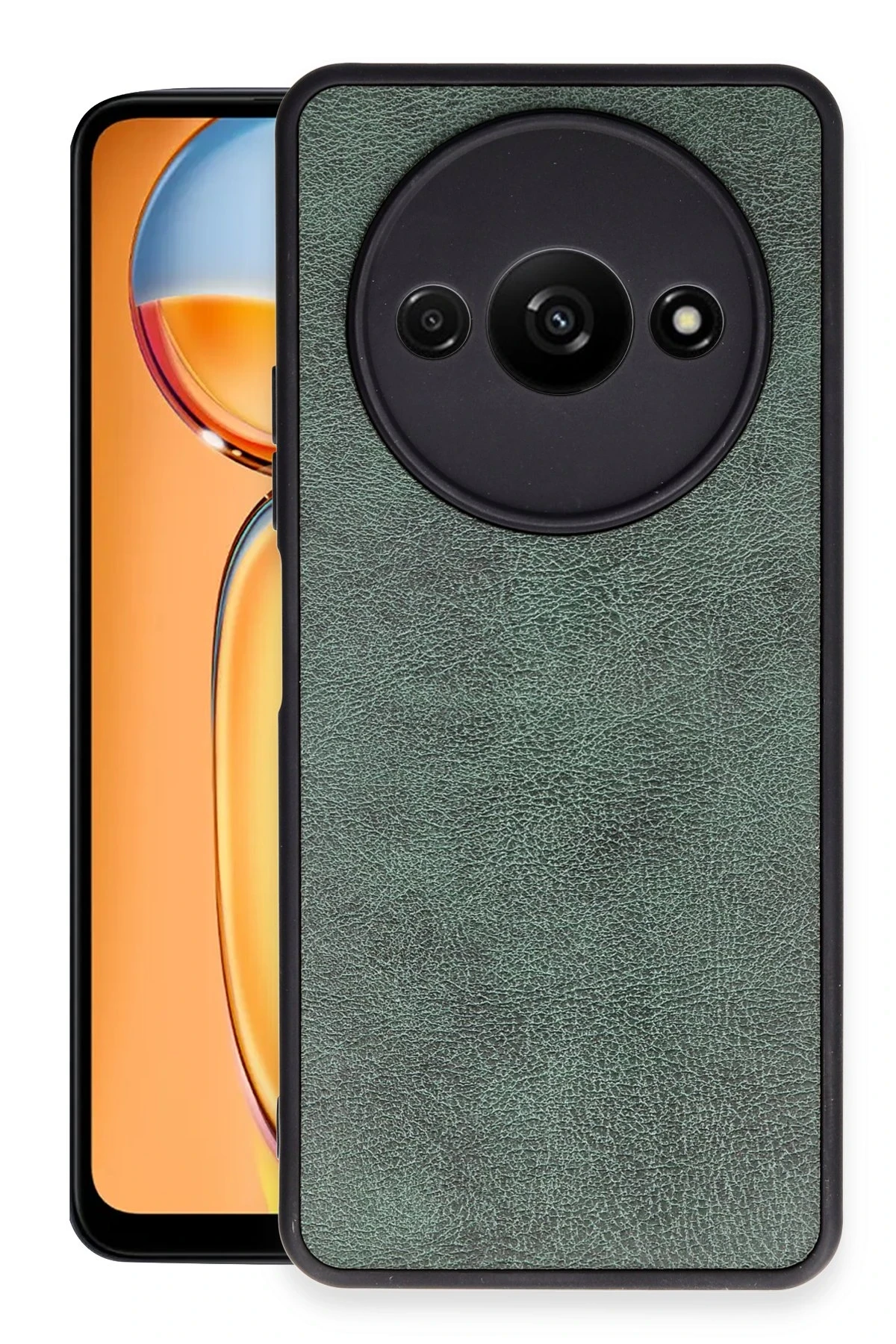 newface-xiaomi-redmi-a3-4g-kilif-aras-deri-kapak-koyu-yesil-default Uray store Xiaomi Redmi A3 4G Kılıf Aras Deri Kapak - Koyu Yeşil - Görsel 1