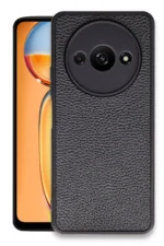 Uray store Xiaomi Redmi A3 4G Kılıf Aras Deri Kapak - Siyah
