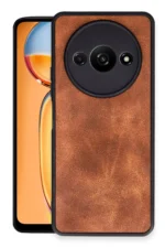 Uray store Xiaomi Redmi A3 4G Kılıf Aras Deri Kapak - Taba