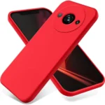 Uray store Xiaomi Redmi A3 4G Kılıf First Silikon - Kırmızı