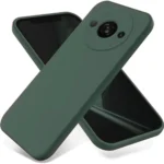 Uray store Xiaomi Redmi A3 4G Kılıf First Silikon - Koyu Yeşil