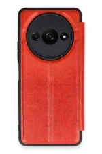 Uray store Xiaomi Redmi A3 4G Kılıf Flip Cover - Kırmızı
