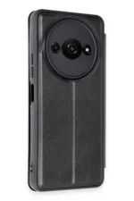 Uray store Xiaomi Redmi A3 4G Kılıf Flip Cover - Siyah - Görsel 2