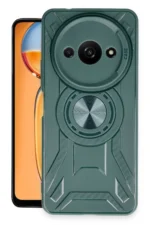 Uray store Xiaomi Redmi A3 4G Kılıf Lincoln Silikon - Koyu Yeşil