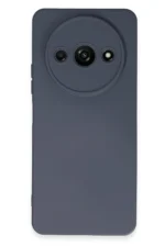 Uray store Xiaomi Redmi A3 4G Kılıf Nano içi Kadife Silikon - Gri