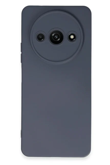 Uray store Xiaomi Redmi A3 4G Kılıf Nano içi Kadife Silikon - Gri