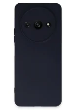 Uray store Xiaomi Redmi A3 4G Kılıf Nano içi Kadife Silikon - Lacivert