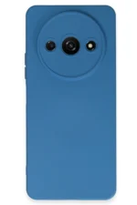 Uray store Xiaomi Redmi A3 4G Kılıf Nano içi Kadife Silikon - Mavi
