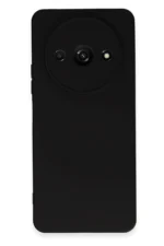 Uray store Xiaomi Redmi A3 4G Kılıf Nano içi Kadife Silikon - Siyah