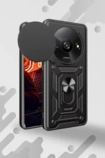 Uray store Xiaomi Redmi A3 4G Kılıf Pars Lens Yüzüklü Silikon - Yeşil - Görsel 2